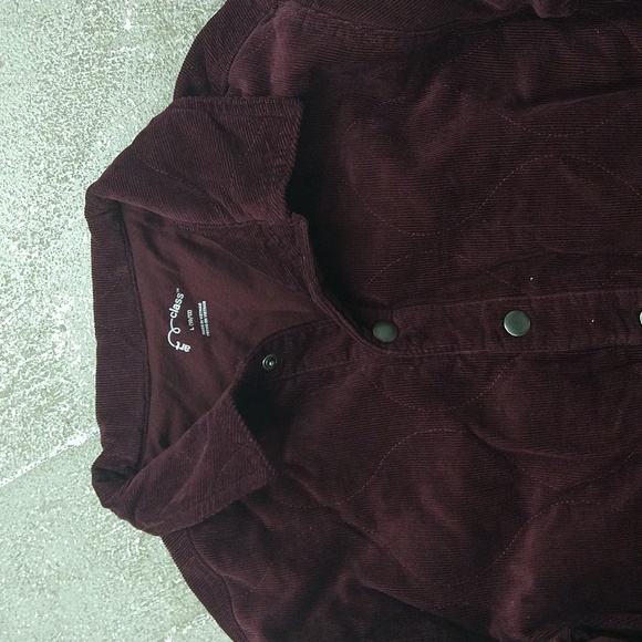 New! Boys' Art Class Quilted Corduroy Jacket / Shacket - Pomegranate Red - Picture 3 of 11